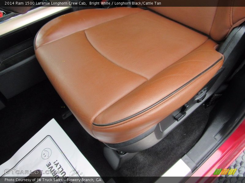 Bright White / Longhorn Black/Cattle Tan 2014 Ram 1500 Laramie Longhorn Crew Cab