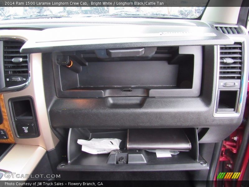 Bright White / Longhorn Black/Cattle Tan 2014 Ram 1500 Laramie Longhorn Crew Cab