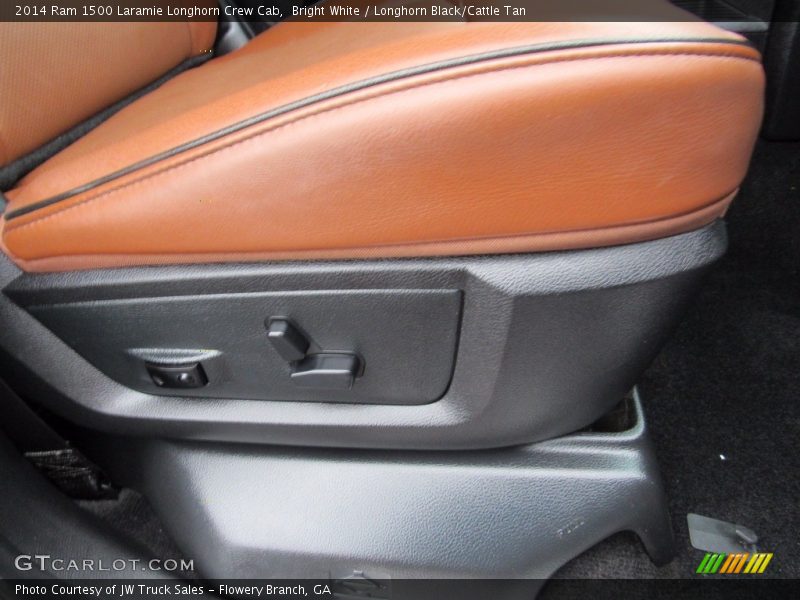 Bright White / Longhorn Black/Cattle Tan 2014 Ram 1500 Laramie Longhorn Crew Cab