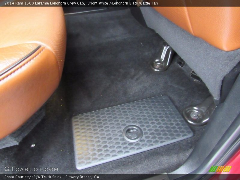 Bright White / Longhorn Black/Cattle Tan 2014 Ram 1500 Laramie Longhorn Crew Cab