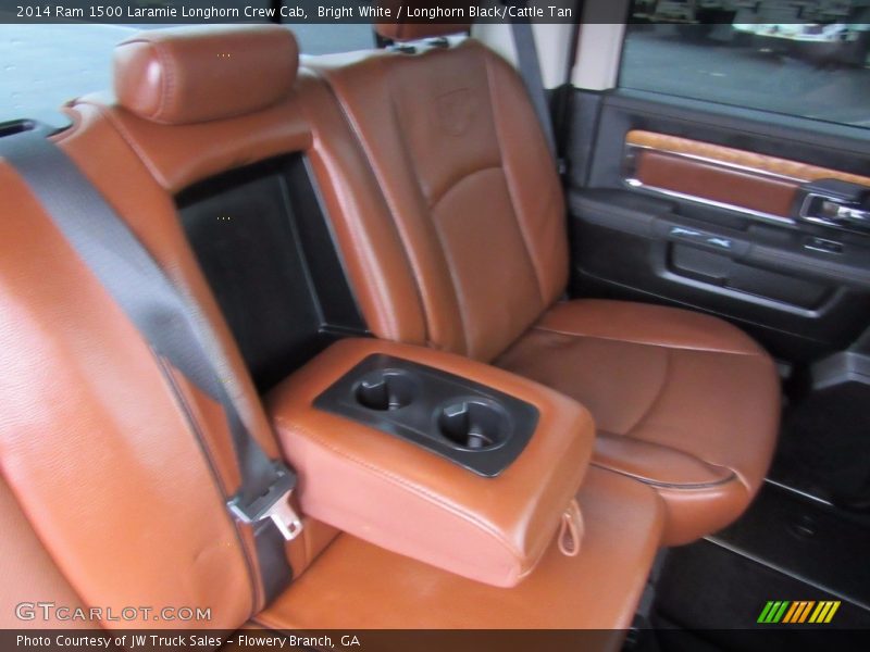 Bright White / Longhorn Black/Cattle Tan 2014 Ram 1500 Laramie Longhorn Crew Cab