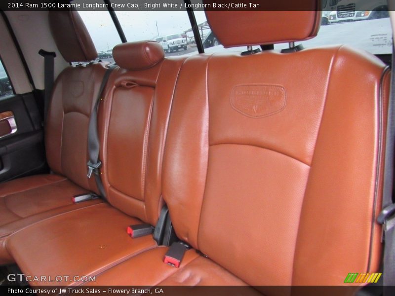 Bright White / Longhorn Black/Cattle Tan 2014 Ram 1500 Laramie Longhorn Crew Cab