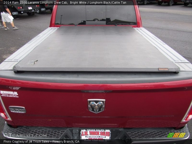 Bright White / Longhorn Black/Cattle Tan 2014 Ram 1500 Laramie Longhorn Crew Cab