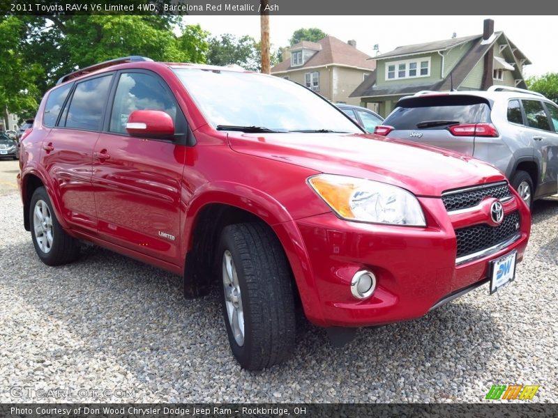 Barcelona Red Metallic / Ash 2011 Toyota RAV4 V6 Limited 4WD