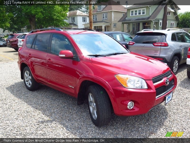 Barcelona Red Metallic / Ash 2011 Toyota RAV4 V6 Limited 4WD