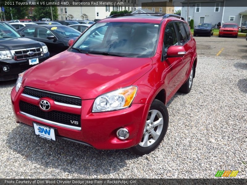 Barcelona Red Metallic / Ash 2011 Toyota RAV4 V6 Limited 4WD