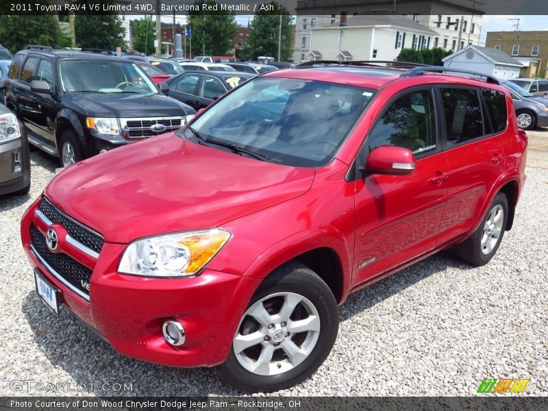 Barcelona Red Metallic / Ash 2011 Toyota RAV4 V6 Limited 4WD