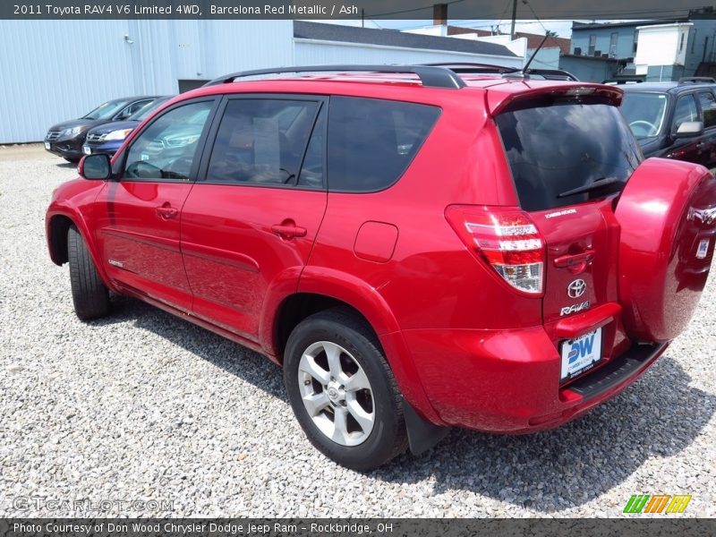 Barcelona Red Metallic / Ash 2011 Toyota RAV4 V6 Limited 4WD
