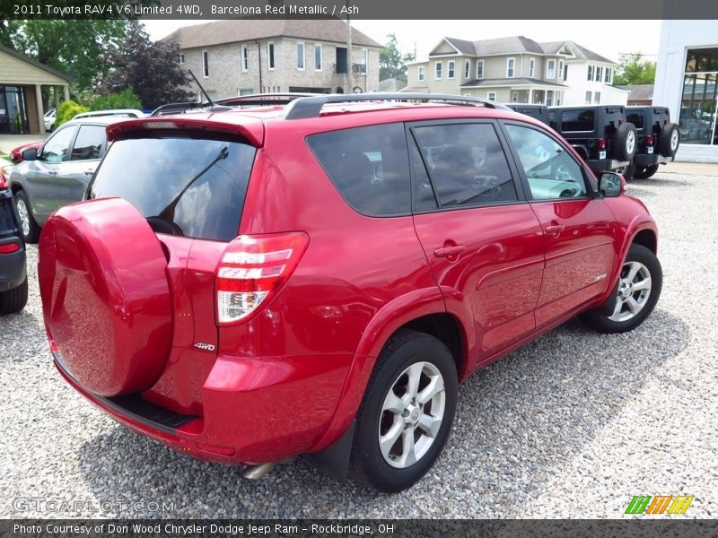 Barcelona Red Metallic / Ash 2011 Toyota RAV4 V6 Limited 4WD