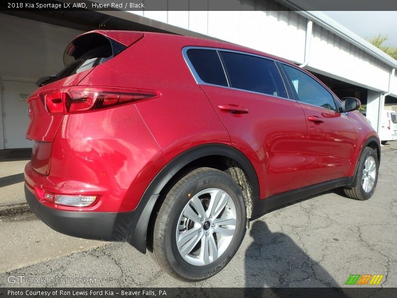 Hyper Red / Black 2018 Kia Sportage LX AWD