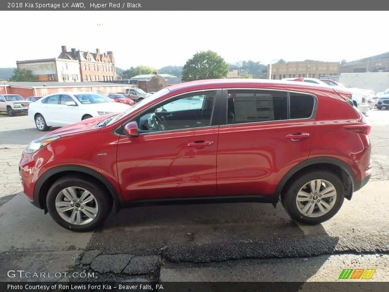 Hyper Red / Black 2018 Kia Sportage LX AWD