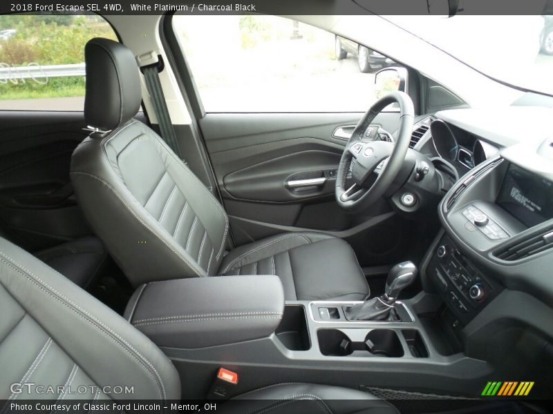 White Platinum / Charcoal Black 2018 Ford Escape SEL 4WD