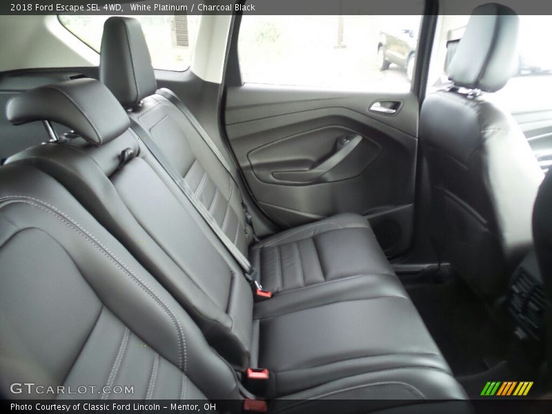 White Platinum / Charcoal Black 2018 Ford Escape SEL 4WD