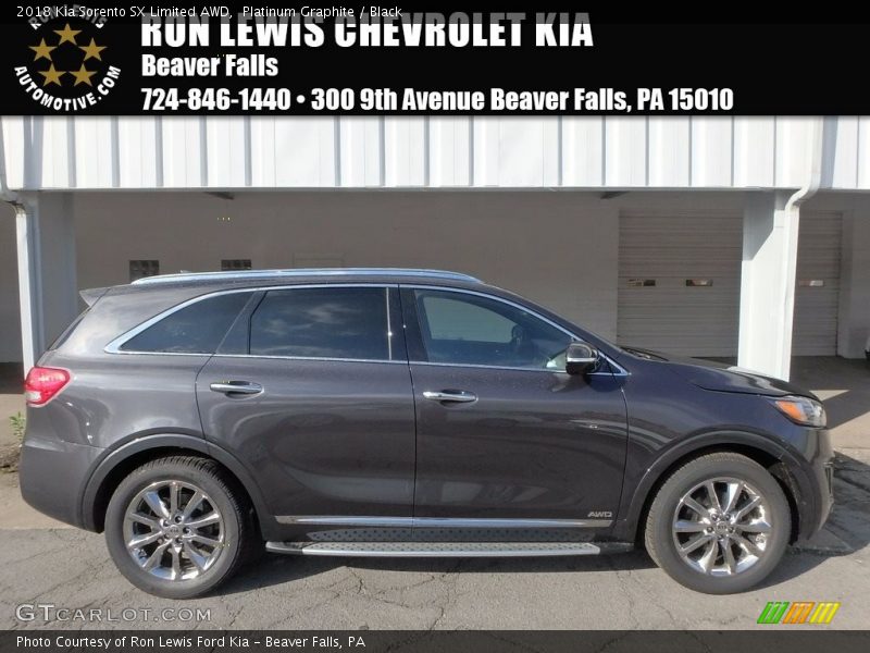 Platinum Graphite / Black 2018 Kia Sorento SX Limited AWD