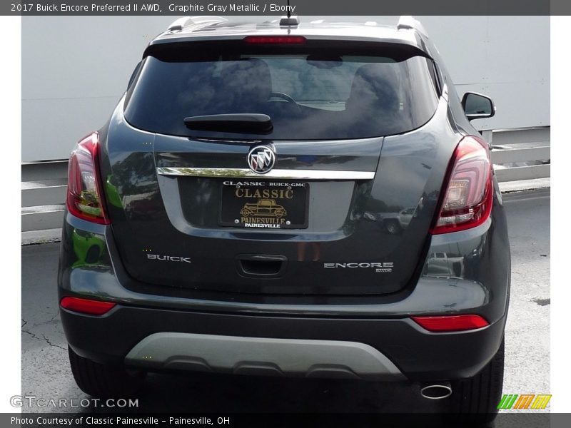 Graphite Gray Metallic / Ebony 2017 Buick Encore Preferred II AWD