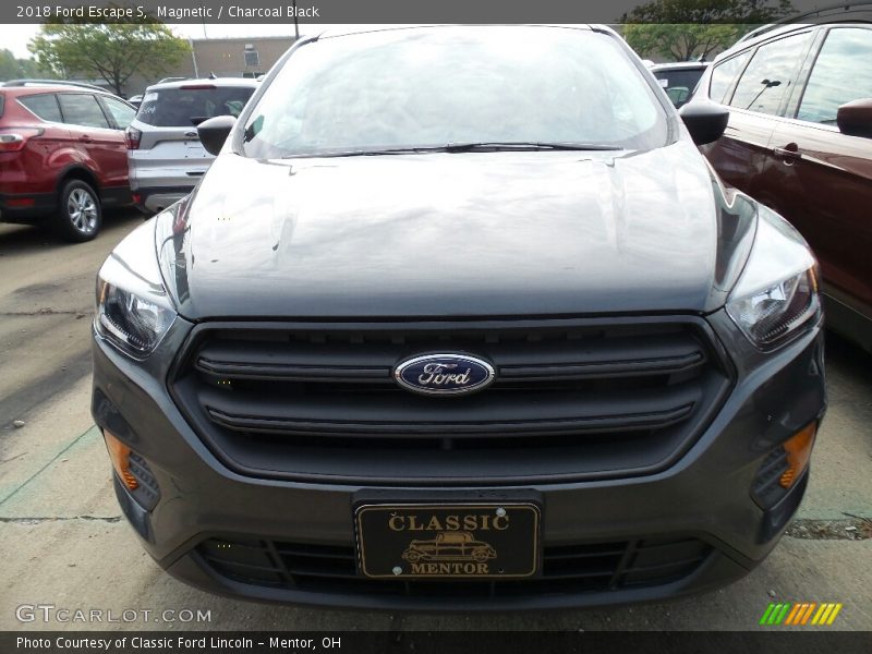 Magnetic / Charcoal Black 2018 Ford Escape S