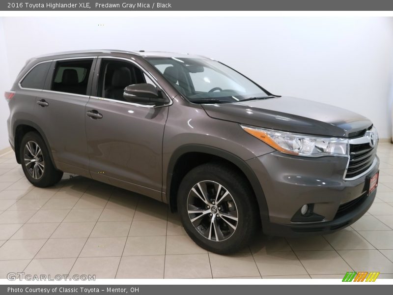 Predawn Gray Mica / Black 2016 Toyota Highlander XLE