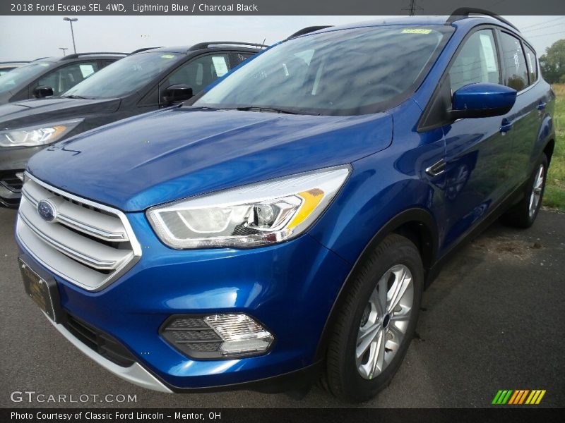 Lightning Blue / Charcoal Black 2018 Ford Escape SEL 4WD