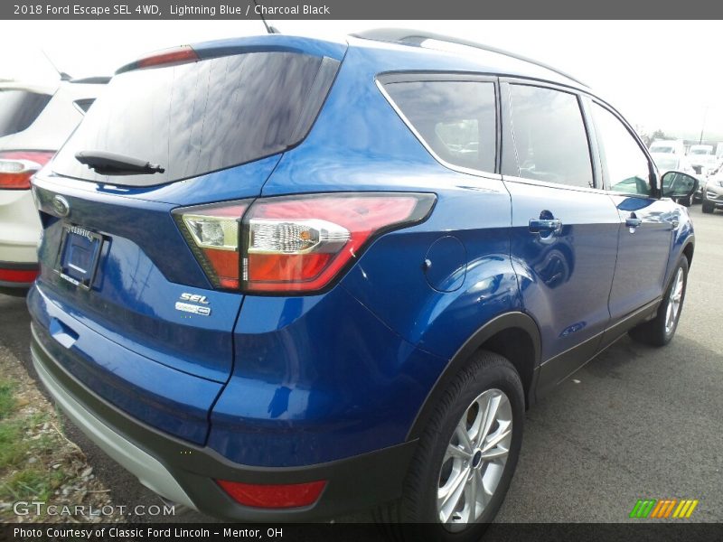 Lightning Blue / Charcoal Black 2018 Ford Escape SEL 4WD
