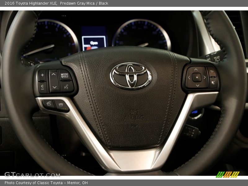 Predawn Gray Mica / Black 2016 Toyota Highlander XLE