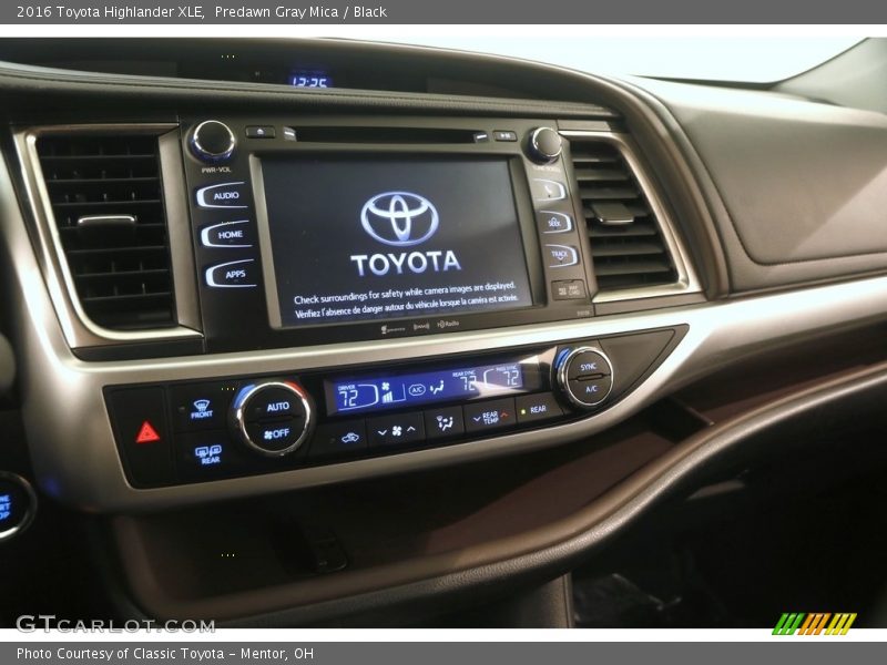 Predawn Gray Mica / Black 2016 Toyota Highlander XLE