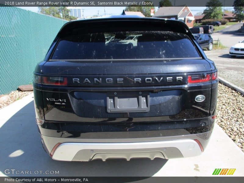 Santorini Black Metallic / Ebony 2018 Land Rover Range Rover Velar R Dynamic SE