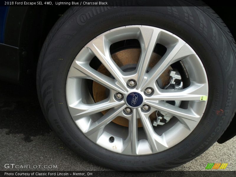 Lightning Blue / Charcoal Black 2018 Ford Escape SEL 4WD