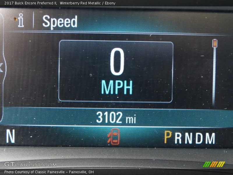 Winterberry Red Metallic / Ebony 2017 Buick Encore Preferred II