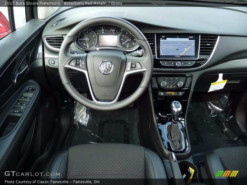 Winterberry Red Metallic / Ebony 2017 Buick Encore Preferred II