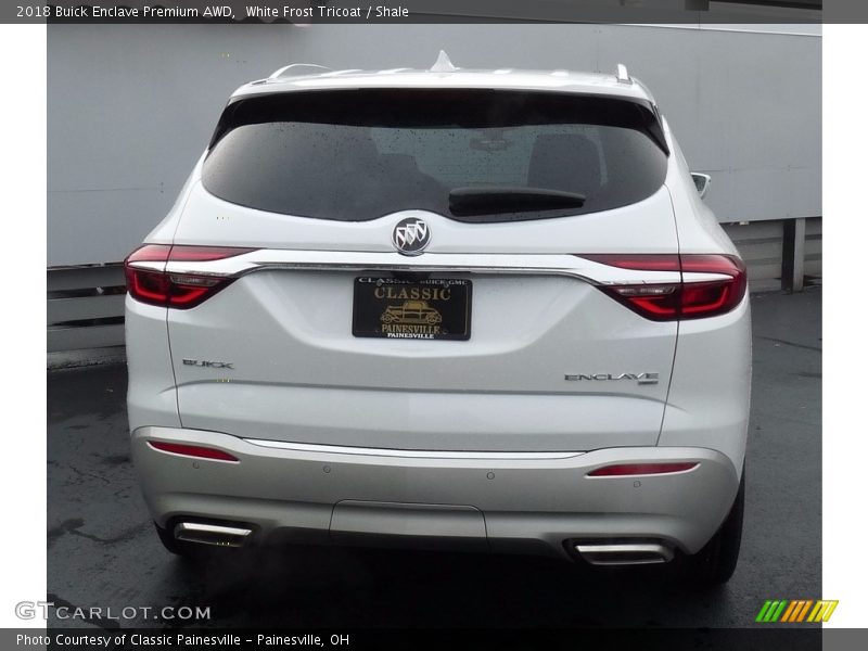 White Frost Tricoat / Shale 2018 Buick Enclave Premium AWD