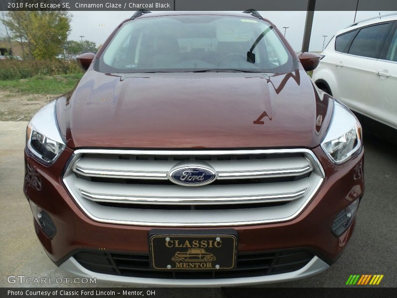 Cinnamon Glaze / Charcoal Black 2018 Ford Escape SE