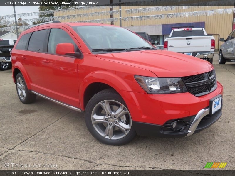 Blood Orange / Black 2017 Dodge Journey Crossroad