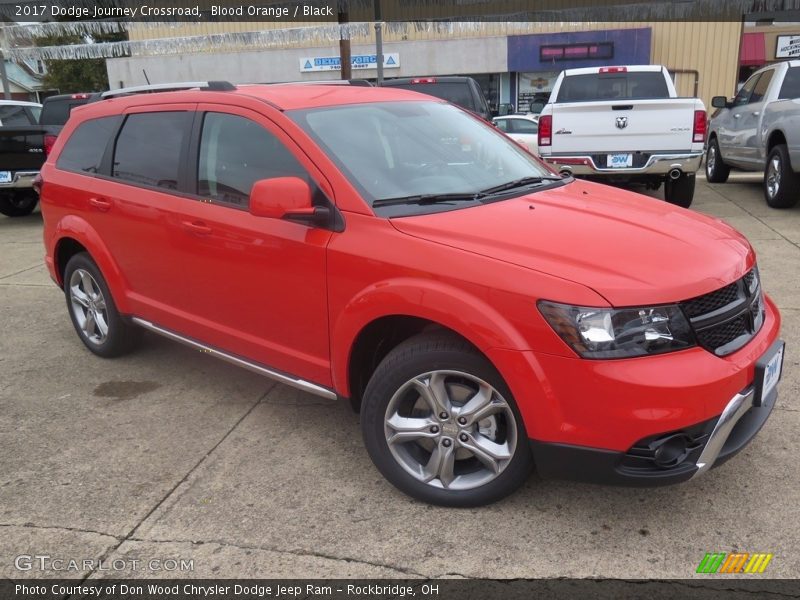 Blood Orange / Black 2017 Dodge Journey Crossroad