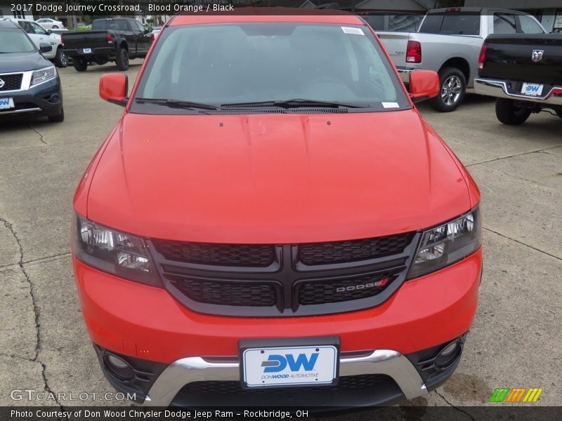 Blood Orange / Black 2017 Dodge Journey Crossroad