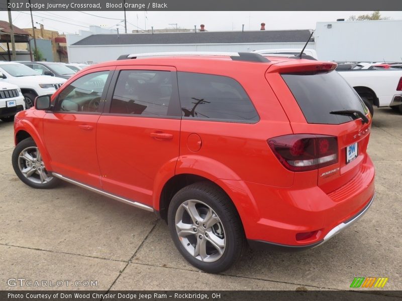 Blood Orange / Black 2017 Dodge Journey Crossroad