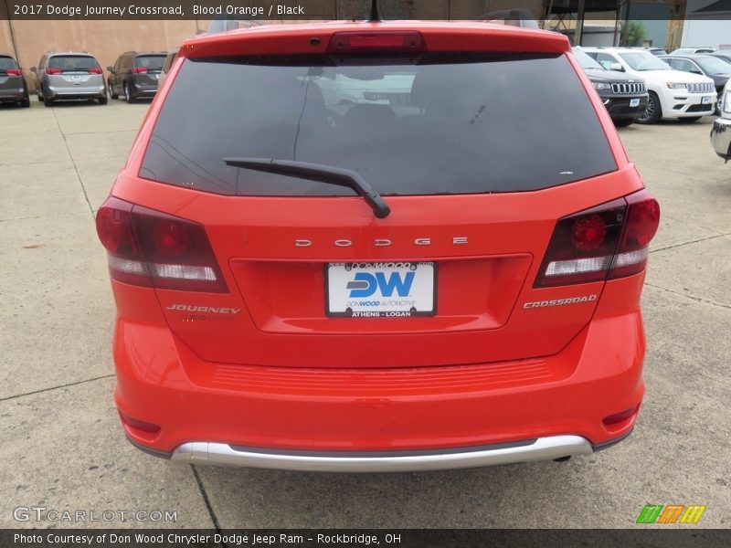 Blood Orange / Black 2017 Dodge Journey Crossroad