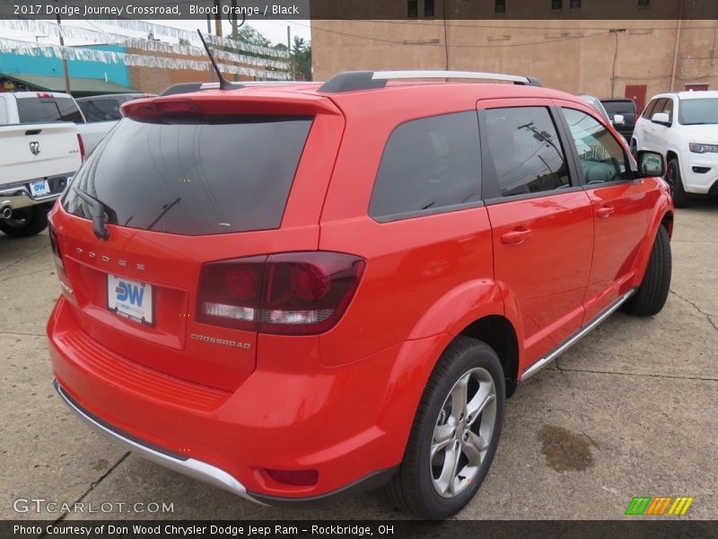 Blood Orange / Black 2017 Dodge Journey Crossroad