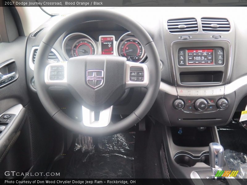 Blood Orange / Black 2017 Dodge Journey Crossroad