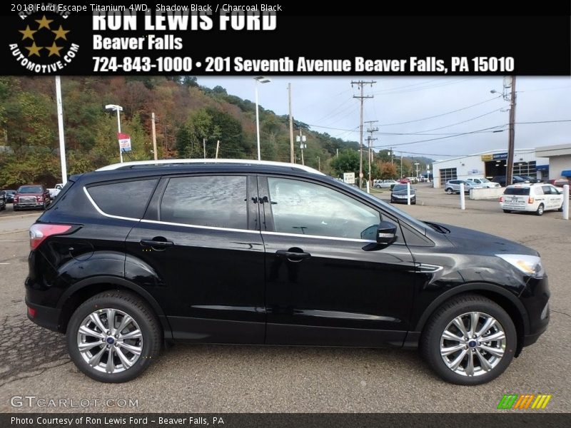 Shadow Black / Charcoal Black 2018 Ford Escape Titanium 4WD