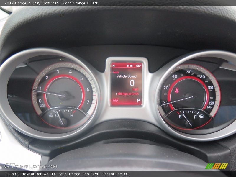 Blood Orange / Black 2017 Dodge Journey Crossroad