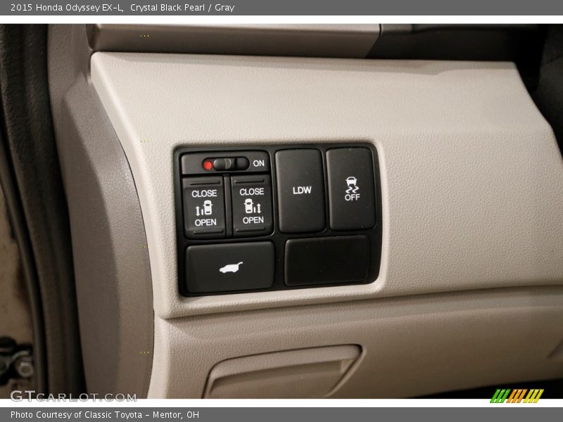 Crystal Black Pearl / Gray 2015 Honda Odyssey EX-L