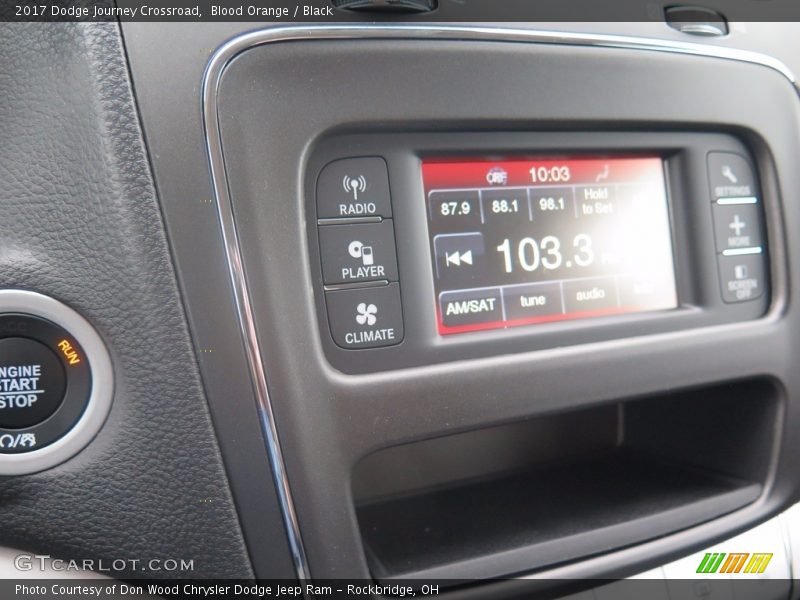 Blood Orange / Black 2017 Dodge Journey Crossroad