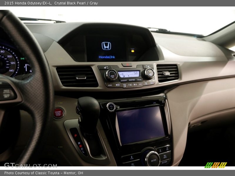 Crystal Black Pearl / Gray 2015 Honda Odyssey EX-L