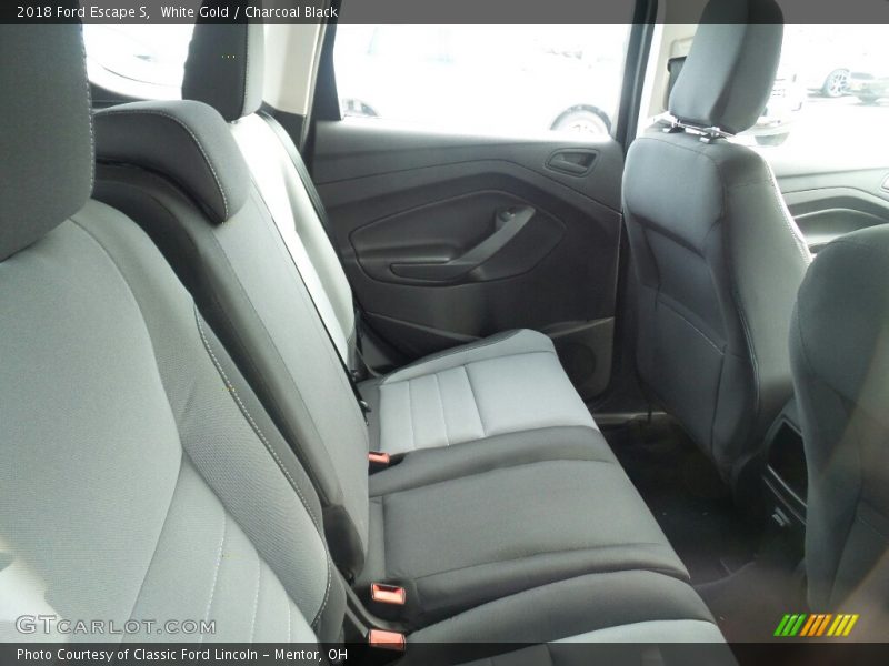 White Gold / Charcoal Black 2018 Ford Escape S