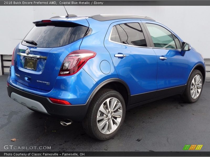 Coastal Blue Metallic / Ebony 2018 Buick Encore Preferred AWD