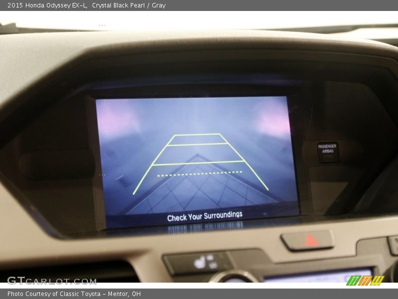 Crystal Black Pearl / Gray 2015 Honda Odyssey EX-L
