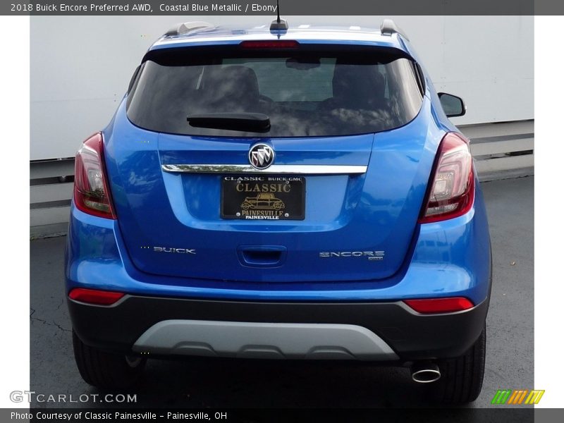Coastal Blue Metallic / Ebony 2018 Buick Encore Preferred AWD