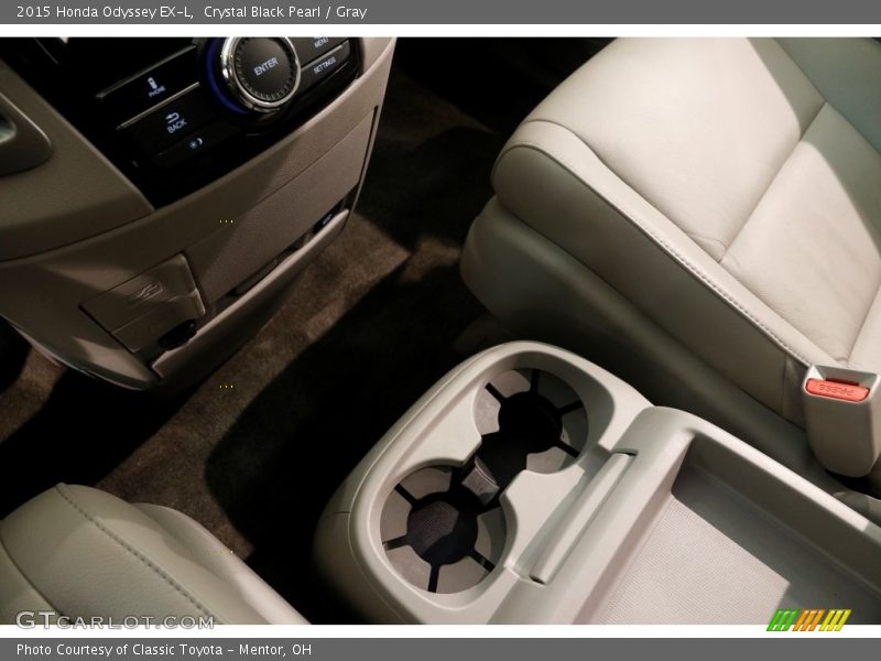 Crystal Black Pearl / Gray 2015 Honda Odyssey EX-L