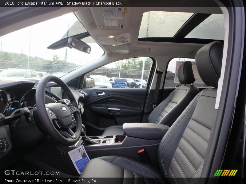 Front Seat of 2018 Escape Titanium 4WD