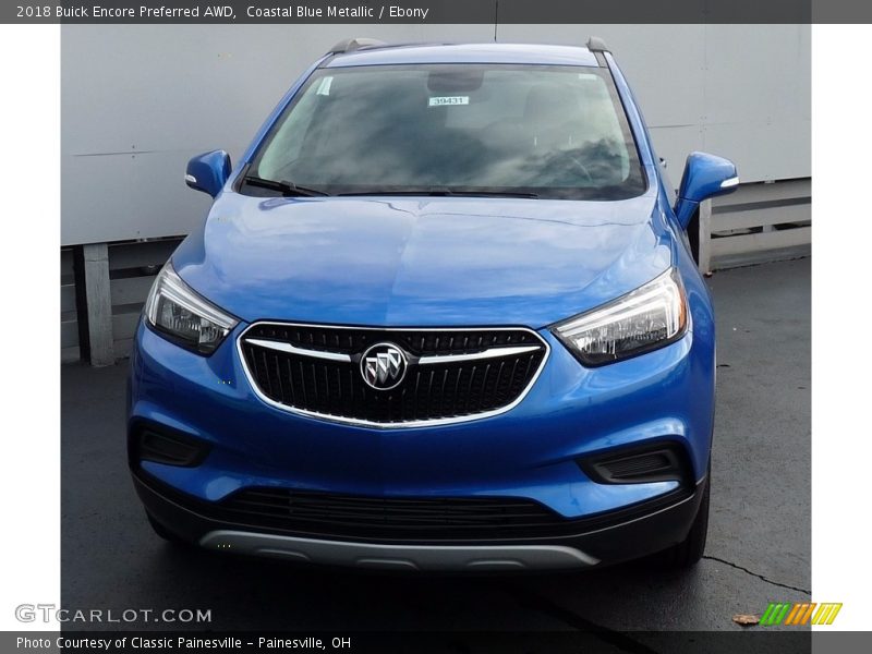 Coastal Blue Metallic / Ebony 2018 Buick Encore Preferred AWD